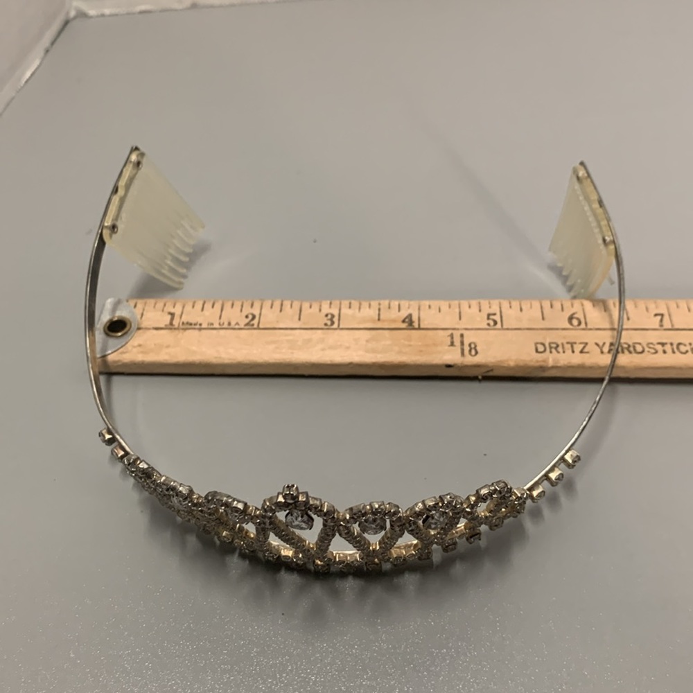 Rhinestone Tiaras lot of 2 Hair Piece, Wedding, Prom, Special Event - Picture 7 of 8